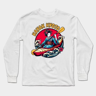 Kayaking geisha Long Sleeve T-Shirt